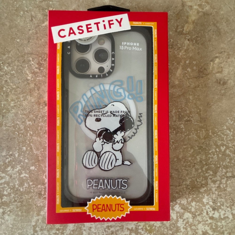 CASETiFY iPhone 15 Pro Max MagSafe peanuts case